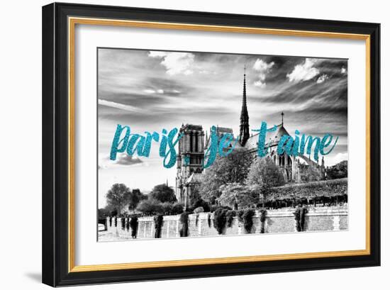 Paris Fashion Series - Paris, je t'aime - Notre Dame Cathedral V-Philippe Hugonnard-Framed Photographic Print