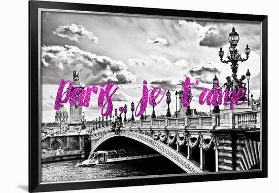 Paris Fashion Series - Paris, je t'aime - Paris Bridge II-Philippe Hugonnard-Framed Photographic Print