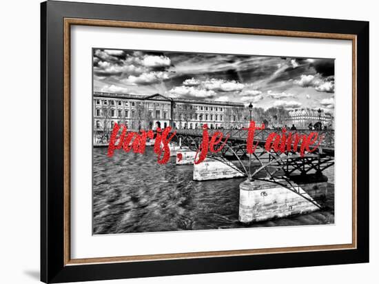 Paris Fashion Series - Paris, je t'aime - Pont des Arts II-Philippe Hugonnard-Framed Photographic Print