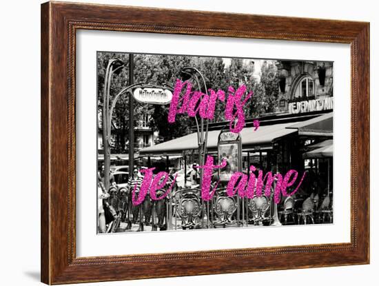 Paris Fashion Series - Paris, Je t'aime - Saint-Michel II-Philippe Hugonnard-Framed Photographic Print