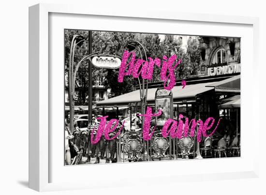 Paris Fashion Series - Paris, Je t'aime - Saint-Michel II-Philippe Hugonnard-Framed Photographic Print