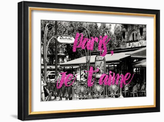 Paris Fashion Series - Paris, Je t'aime - Saint-Michel II-Philippe Hugonnard-Framed Photographic Print