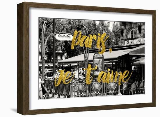 Paris Fashion Series - Paris, Je t'aime - Saint-Michel-Philippe Hugonnard-Framed Photographic Print