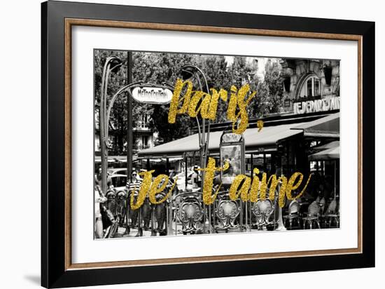 Paris Fashion Series - Paris, Je t'aime - Saint-Michel-Philippe Hugonnard-Framed Photographic Print