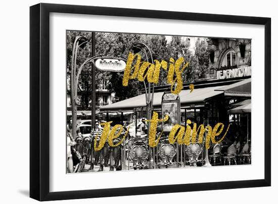 Paris Fashion Series - Paris, Je t'aime - Saint-Michel-Philippe Hugonnard-Framed Photographic Print