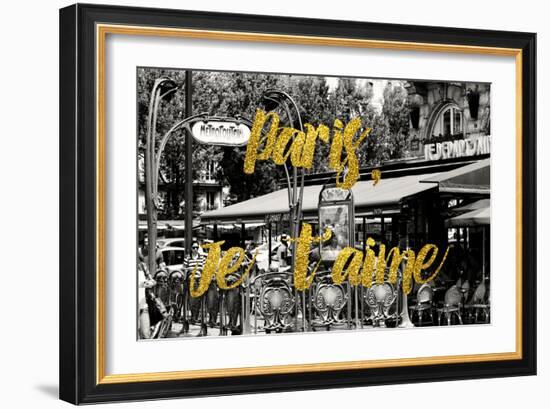 Paris Fashion Series - Paris, Je t'aime - Saint-Michel-Philippe Hugonnard-Framed Photographic Print