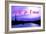 Paris Fashion Series - Paris, je t'aime - Seine River at Sunset III-Philippe Hugonnard-Framed Photographic Print