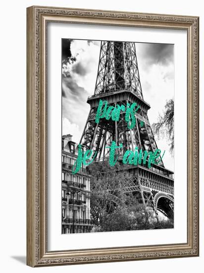 Paris Fashion Series - Paris, je t'aime - The Eiffel Tower III-Philippe Hugonnard-Framed Photographic Print