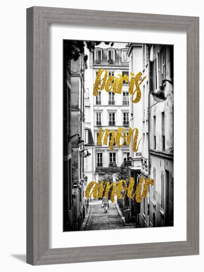 Paris Fashion Series - Paris mon amour - Montmartre-Philippe Hugonnard-Framed Photographic Print