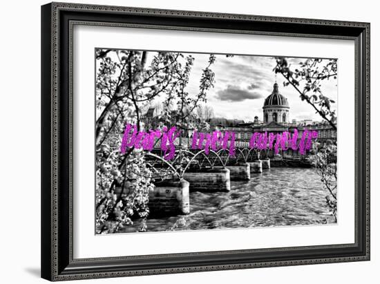 Paris Fashion Series - Paris mon amour - Pont des Arts II-Philippe Hugonnard-Framed Photographic Print