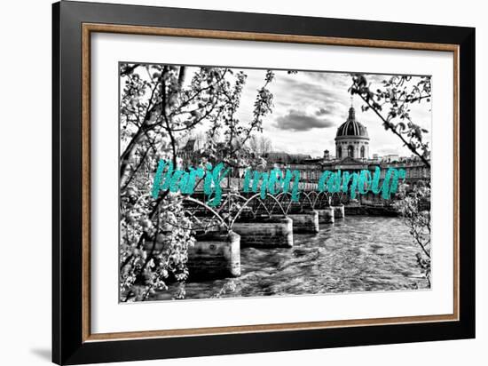 Paris Fashion Series - Paris mon amour - Pont des Arts III-Philippe Hugonnard-Framed Photographic Print