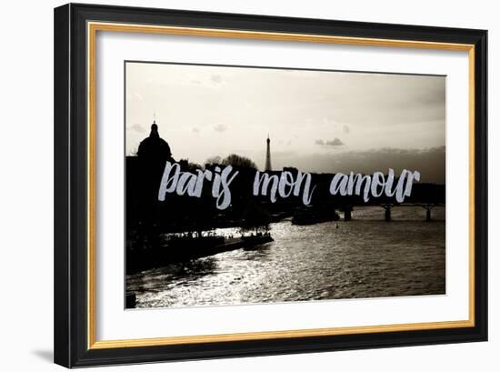 Paris Fashion Series - Paris mon amour - Sunset II-Philippe Hugonnard-Framed Photographic Print