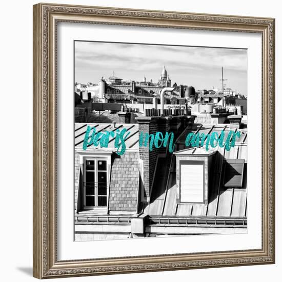 Paris Fashion Series - Paris mon amour - View of Roofs III-Philippe Hugonnard-Framed Photographic Print