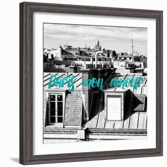 Paris Fashion Series - Paris mon amour - View of Roofs III-Philippe Hugonnard-Framed Photographic Print