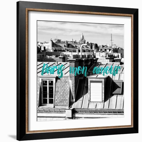 Paris Fashion Series - Paris mon amour - View of Roofs III-Philippe Hugonnard-Framed Photographic Print