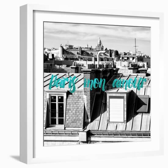 Paris Fashion Series - Paris mon amour - View of Roofs III-Philippe Hugonnard-Framed Photographic Print