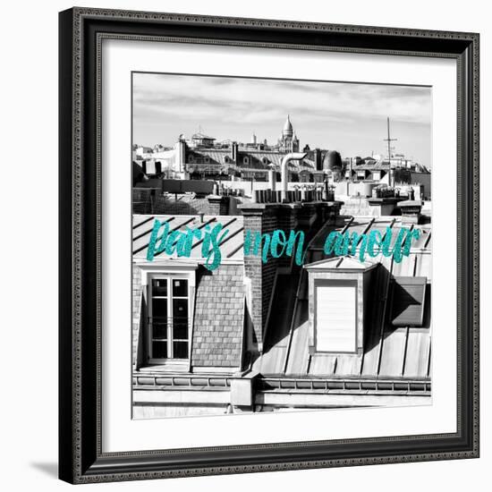 Paris Fashion Series - Paris mon amour - View of Roofs III-Philippe Hugonnard-Framed Photographic Print
