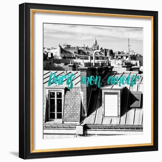 Paris Fashion Series - Paris mon amour - View of Roofs III-Philippe Hugonnard-Framed Photographic Print