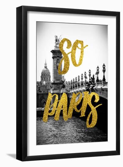 Paris Fashion Series - So Paris - Alexandre III Bridge-Philippe Hugonnard-Framed Photographic Print