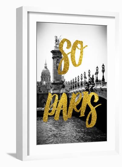 Paris Fashion Series - So Paris - Alexandre III Bridge-Philippe Hugonnard-Framed Photographic Print