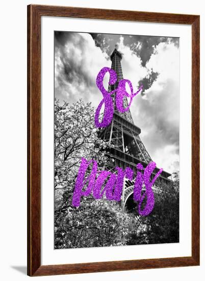 Paris Fashion Series - So Paris - Eiffel Tower III-Philippe Hugonnard-Framed Photographic Print