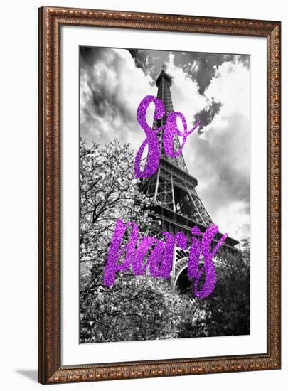 Paris Fashion Series - So Paris - Eiffel Tower III-Philippe Hugonnard-Framed Photographic Print