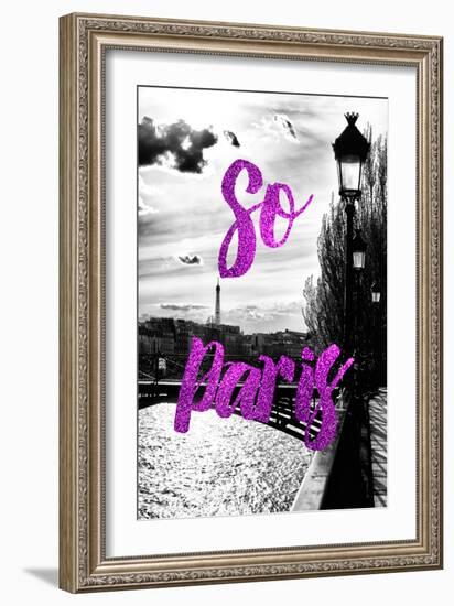 Paris Fashion Series - So Paris - Paris Bridge IV-Philippe Hugonnard-Framed Photographic Print