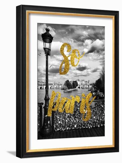 Paris Fashion Series - So Paris - Pont des Arts-Philippe Hugonnard-Framed Photographic Print