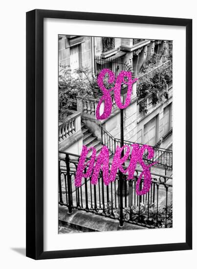 Paris Fashion Series - So Paris - Stairs of Montmartre III-Philippe Hugonnard-Framed Photographic Print