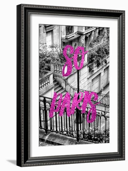 Paris Fashion Series - So Paris - Stairs of Montmartre III-Philippe Hugonnard-Framed Photographic Print