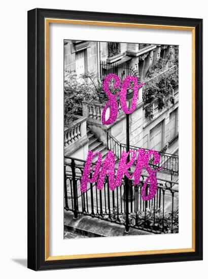 Paris Fashion Series - So Paris - Stairs of Montmartre III-Philippe Hugonnard-Framed Photographic Print