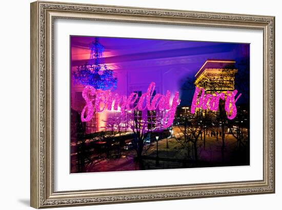 Paris Fashion Series - Someday Paris - Arc de Triomphe by Night-Philippe Hugonnard-Framed Photographic Print