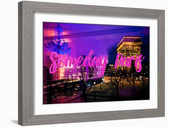 Paris Fashion Series - Someday Paris - Arc de Triomphe by Night-Philippe Hugonnard-Framed Photographic Print