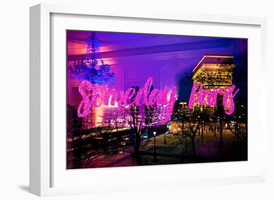Paris Fashion Series - Someday Paris - Arc de Triomphe by Night-Philippe Hugonnard-Framed Photographic Print
