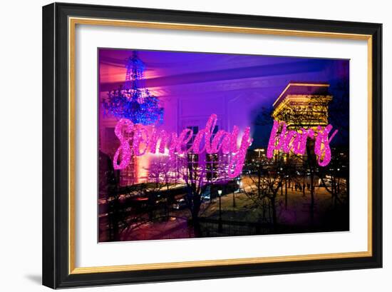 Paris Fashion Series - Someday Paris - Arc de Triomphe by Night-Philippe Hugonnard-Framed Photographic Print