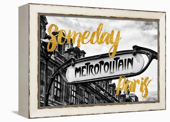 Paris Fashion Series - Someday Paris - Metropolitain-Philippe Hugonnard-Framed Premier Image Canvas