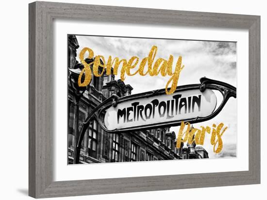 Paris Fashion Series - Someday Paris - Metropolitain-Philippe Hugonnard-Framed Photographic Print