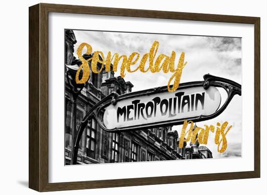 Paris Fashion Series - Someday Paris - Metropolitain-Philippe Hugonnard-Framed Photographic Print