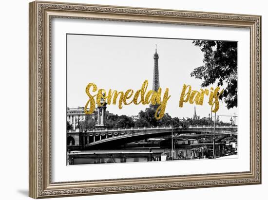 Paris Fashion Series - Someday Paris - Paris Bridge-Philippe Hugonnard-Framed Photographic Print