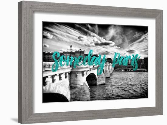 Paris Fashion Series - Someday Paris - Pont Neuf II-Philippe Hugonnard-Framed Photographic Print