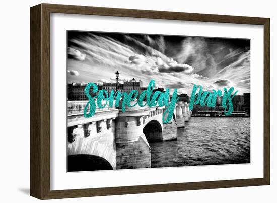 Paris Fashion Series - Someday Paris - Pont Neuf II-Philippe Hugonnard-Framed Photographic Print