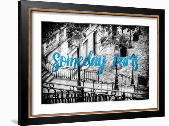 Paris Fashion Series - Someday Paris - Staircase of Montmartre IV-Philippe Hugonnard-Framed Photographic Print