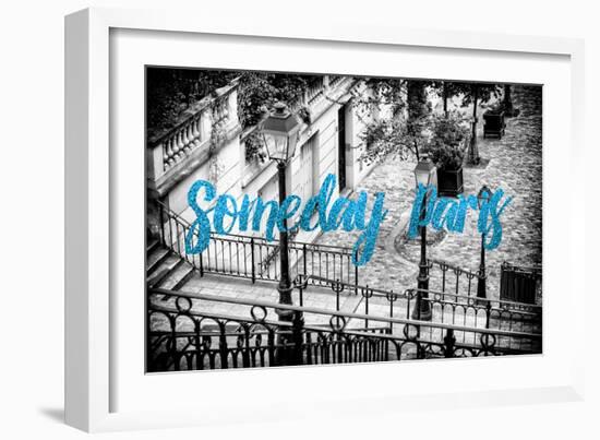 Paris Fashion Series - Someday Paris - Staircase of Montmartre IV-Philippe Hugonnard-Framed Photographic Print