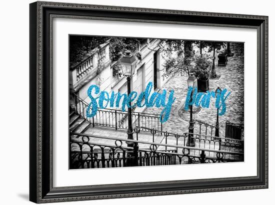 Paris Fashion Series - Someday Paris - Staircase of Montmartre IV-Philippe Hugonnard-Framed Photographic Print