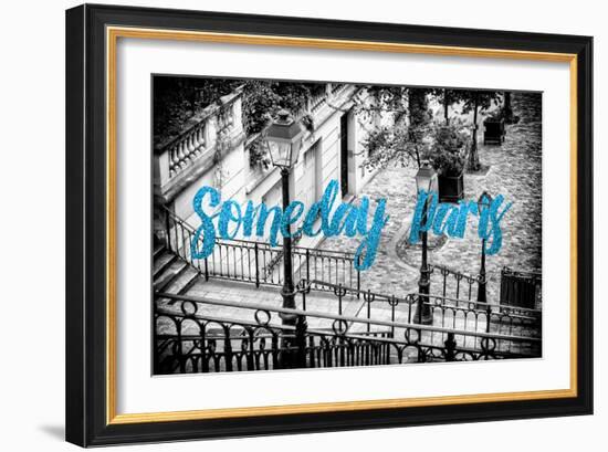 Paris Fashion Series - Someday Paris - Staircase of Montmartre IV-Philippe Hugonnard-Framed Photographic Print