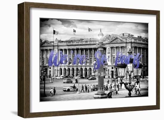 Paris Fashion Series - We're So Paris - Place de la Concorde II-Philippe Hugonnard-Framed Photographic Print