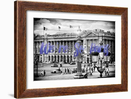 Paris Fashion Series - We're So Paris - Place de la Concorde II-Philippe Hugonnard-Framed Photographic Print