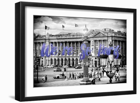 Paris Fashion Series - We're So Paris - Place de la Concorde II-Philippe Hugonnard-Framed Photographic Print