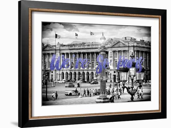 Paris Fashion Series - We're So Paris - Place de la Concorde II-Philippe Hugonnard-Framed Photographic Print