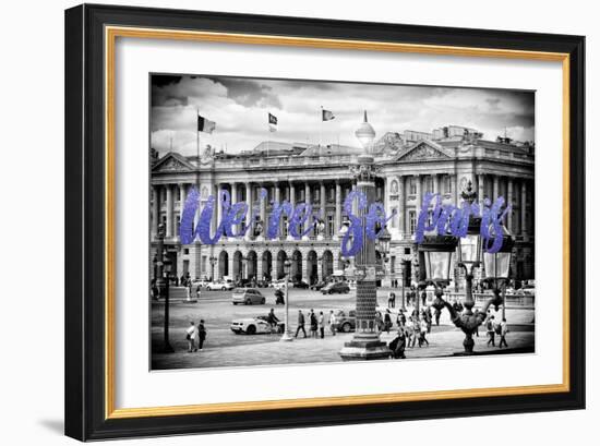 Paris Fashion Series - We're So Paris - Place de la Concorde II-Philippe Hugonnard-Framed Photographic Print